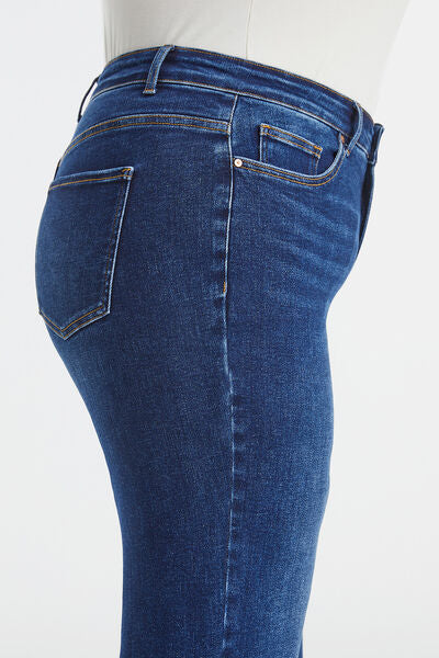 High Waist Cat's Whisker Wide Leg Jeans