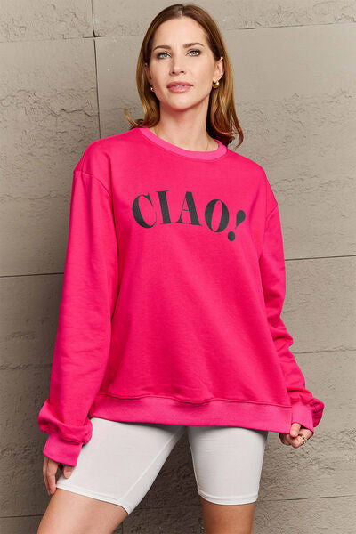 CIAO！Round Neck Sweatshirt