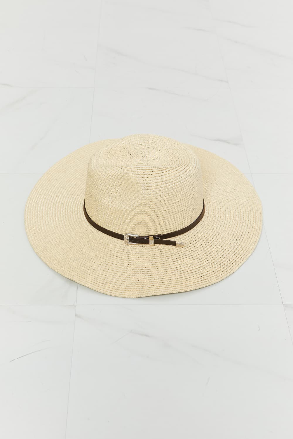 Boho Summer Straw Fedora Hat