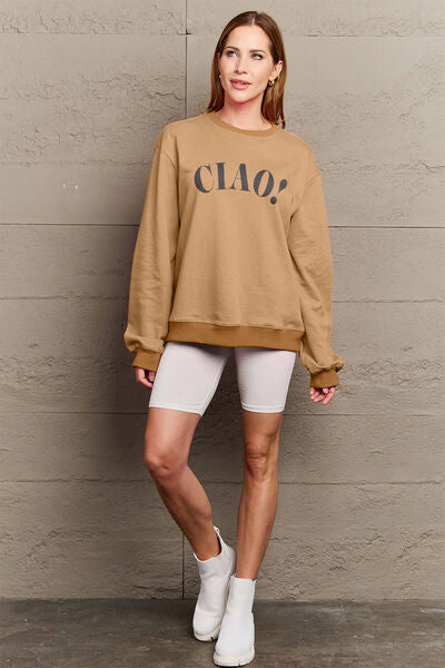 CIAO！Round Neck Sweatshirt