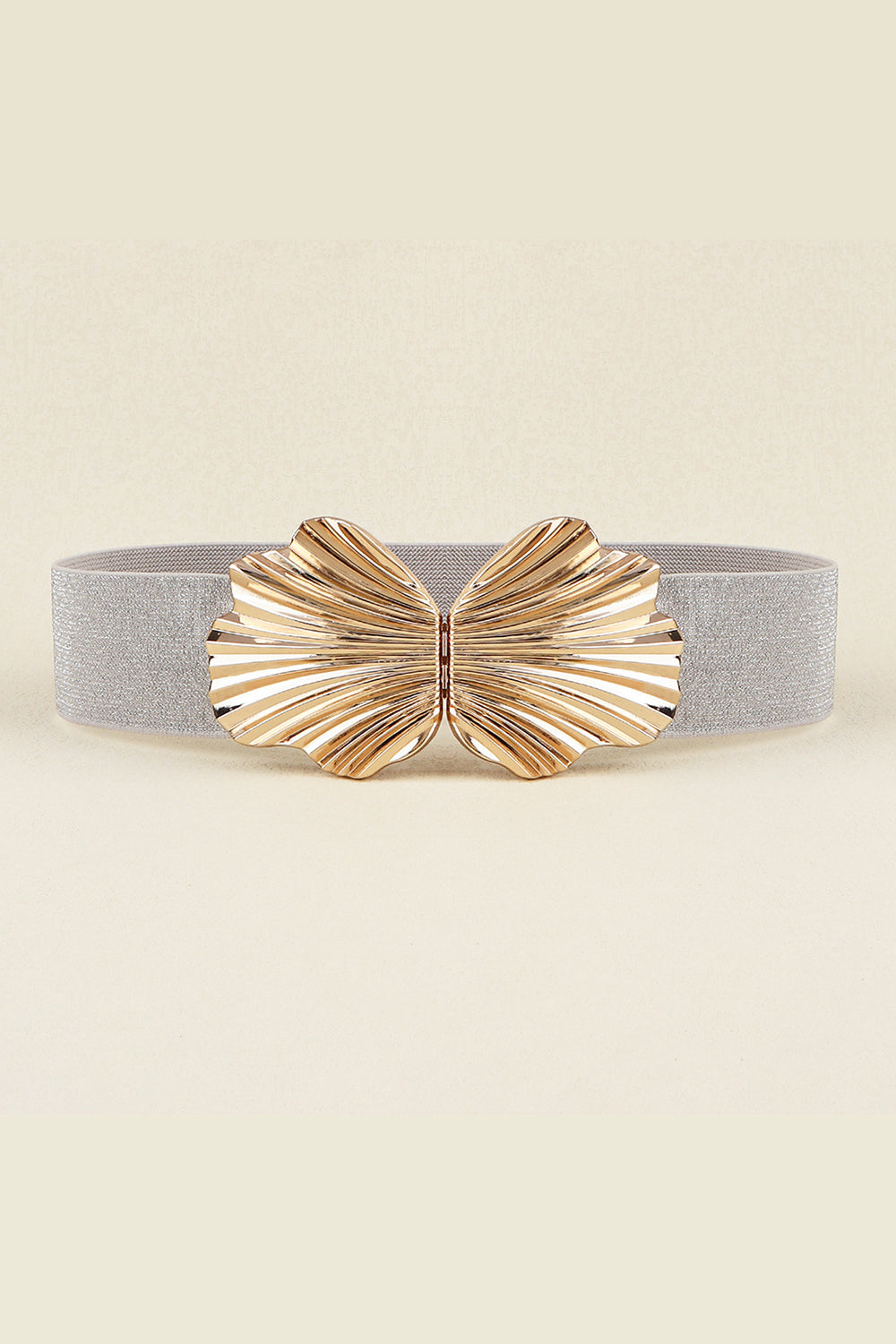 Gold Buckle Elastic Belt