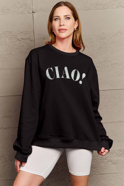 CIAO！Round Neck Sweatshirt