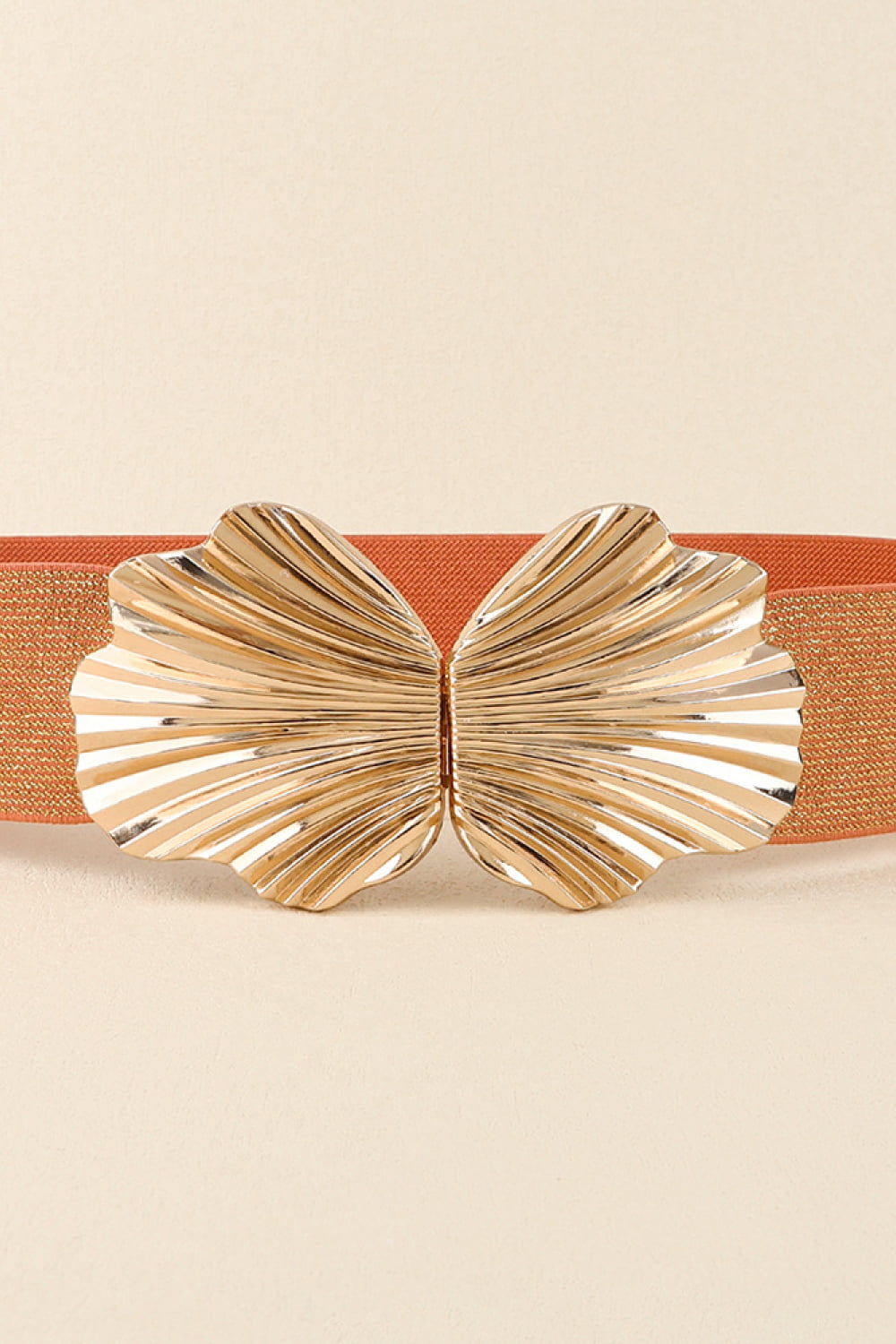 Gold Buckle Elastic Belt