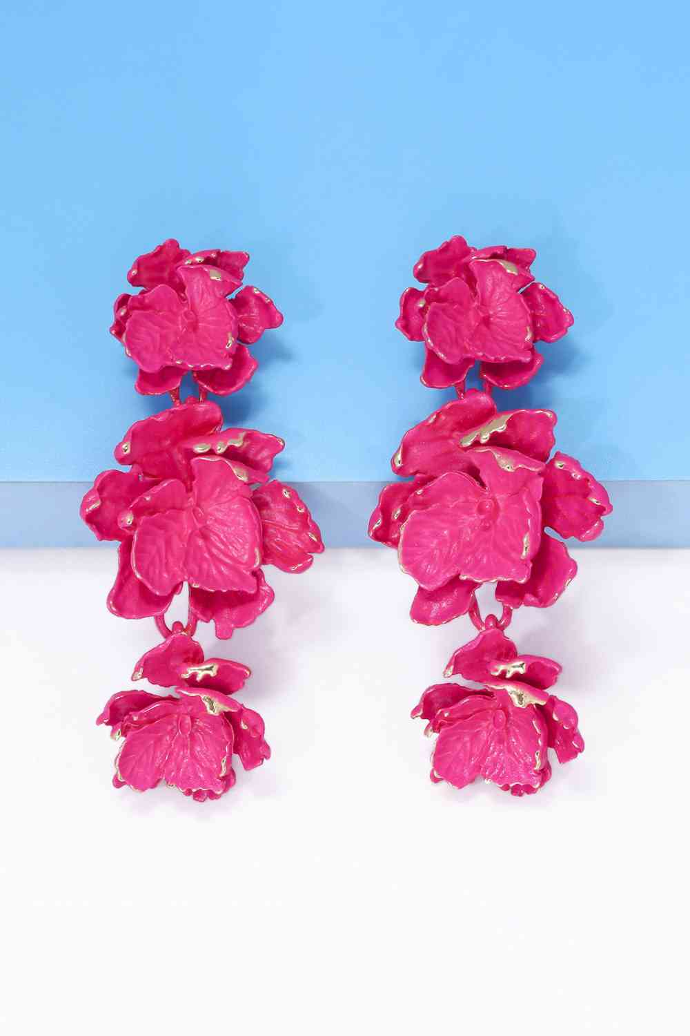 Flower Shape Dangle Earrings