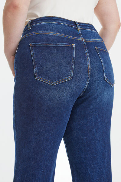 High Waist Cat's Whisker Wide Leg Jeans