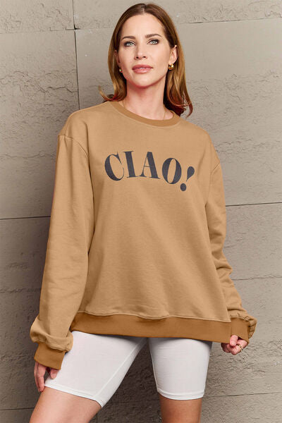 CIAO！Round Neck Sweatshirt