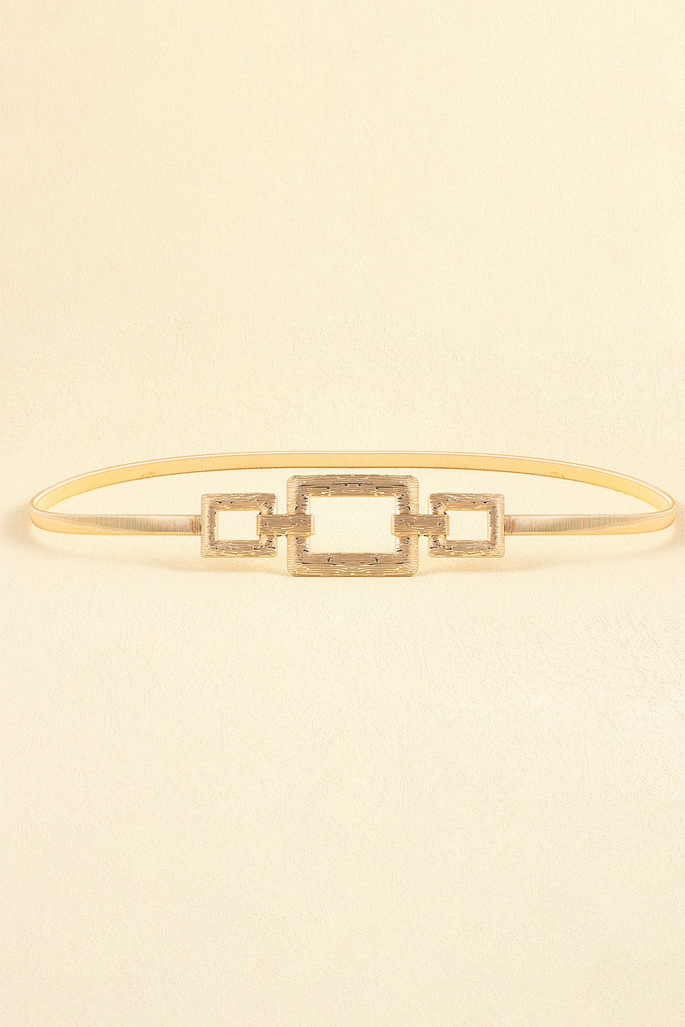 Square Shape Buckle Iron Belt