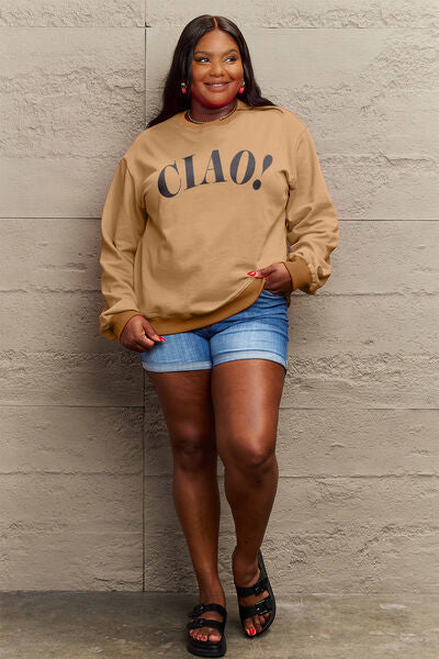 CIAO！Round Neck Sweatshirt