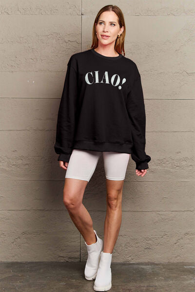 CIAO！Round Neck Sweatshirt