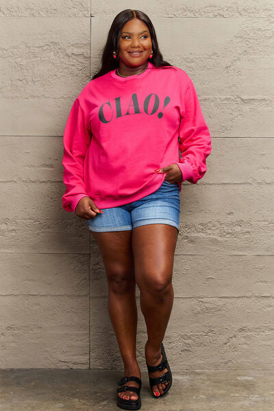 CIAO！Round Neck Sweatshirt